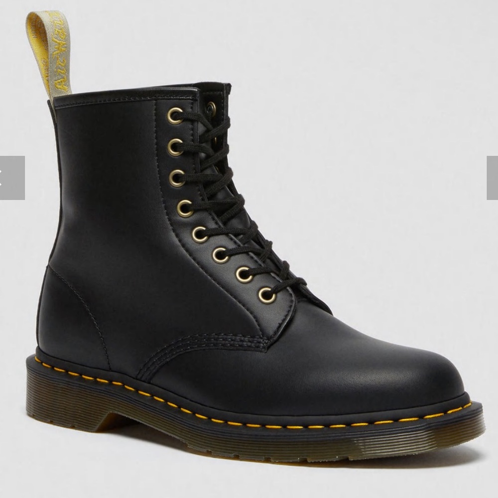 Dr. Martens Vegan 1460 Felix Lace Up Boots-Black Felix Rub Off